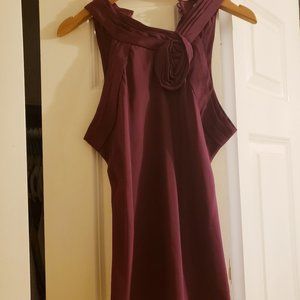 Vintage Banana Republic Silk Rosette Blouse (100% Silk)